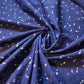 Navy Floral 100% Cotton Vintage Material Novelty Floral Dress Craft Quilting Fabric 44" By The Meter