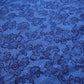 Blue Floral 100% Cotton Vintage Material Novelty Floral Dress Craft Quilting Fabric 44" By The Meter