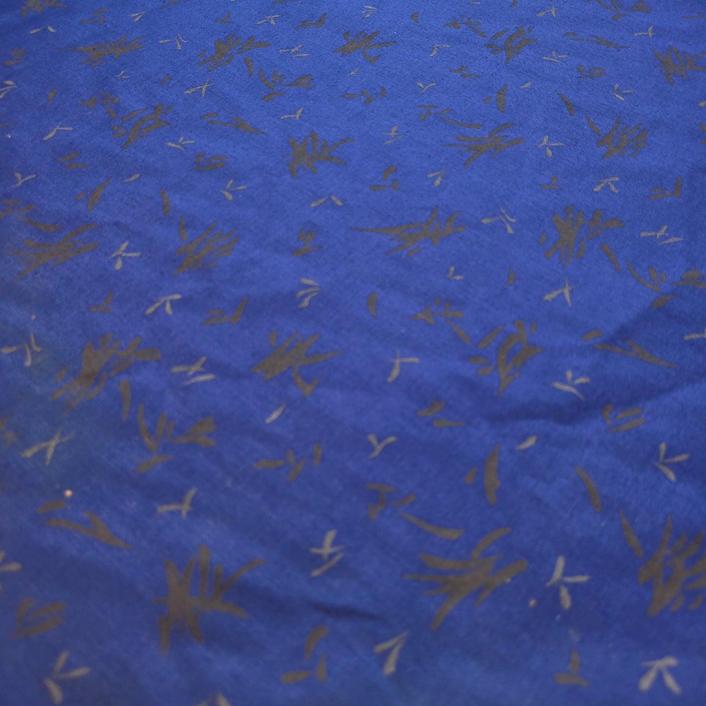 Blue Splash 100% Cotton Vintage Material Novelty Floral Dress Craft Quilting Fabric 44" By The Meter