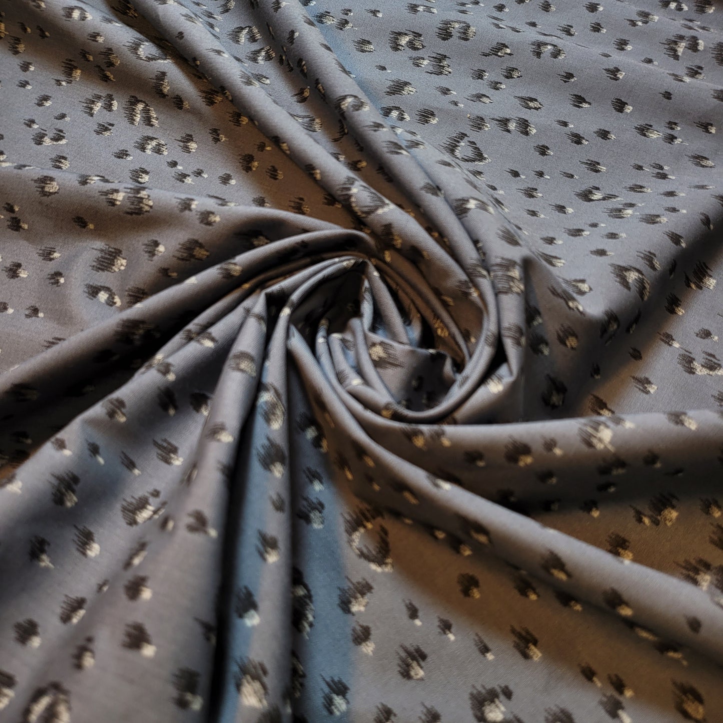 Blaugrünes Blumenmuster, 100 % Baumwolle, Vintage-Material, neuartiger Blumenstoff für Kleider, Bastelarbeiten, Quiltstoff, 111,8 cm