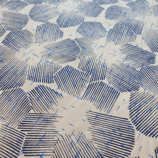 Blaugrünes Blumenmuster, 100 % Baumwolle, Vintage-Material, neuartiger Blumenstoff für Kleider, Bastelarbeiten, Quiltstoff, 111,8 cm