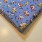Scuba Crepe Fabric – Cute Cartoon Unicorn Print on Blue | Stretch Fabric by the Meter (58” Wide)