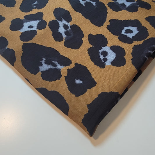 Leopard Print Jersey Fabric – Soft Stretch Knit in Classic Animal Print 58" By The Meter