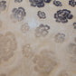 Floral Flocked Power Mesh Fabric – Stretch Sheer Knit – Mustard & Brown – 58" Wide (Sold by the Meter)
