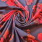 Pink & Red Floral on Navy Jersey Fabric – Stretch Knit – 60" Wide (Sold by the Meter)