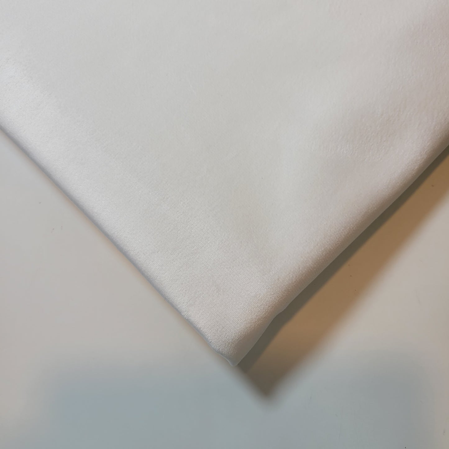 Ivory Plush Plain Velvet Fabric 58” Wide – Upholstery, Curtains & Cushions | By the Meter | I Need Fabrics UK