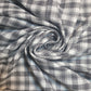 Grey White Tartan Check Plaid Viscose Fabric 58" Wide – By the Meter, Dress, Craft & Costume Material