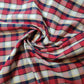 Red Navy Tartan Check Plaid Viscose Fabric 58" Wide – By the Meter, Dress, Craft & Costume Material