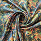 Yellow Tropical Floral Printed Satin Fabric 58" Wide – By the Meter, Dress & Draping Material