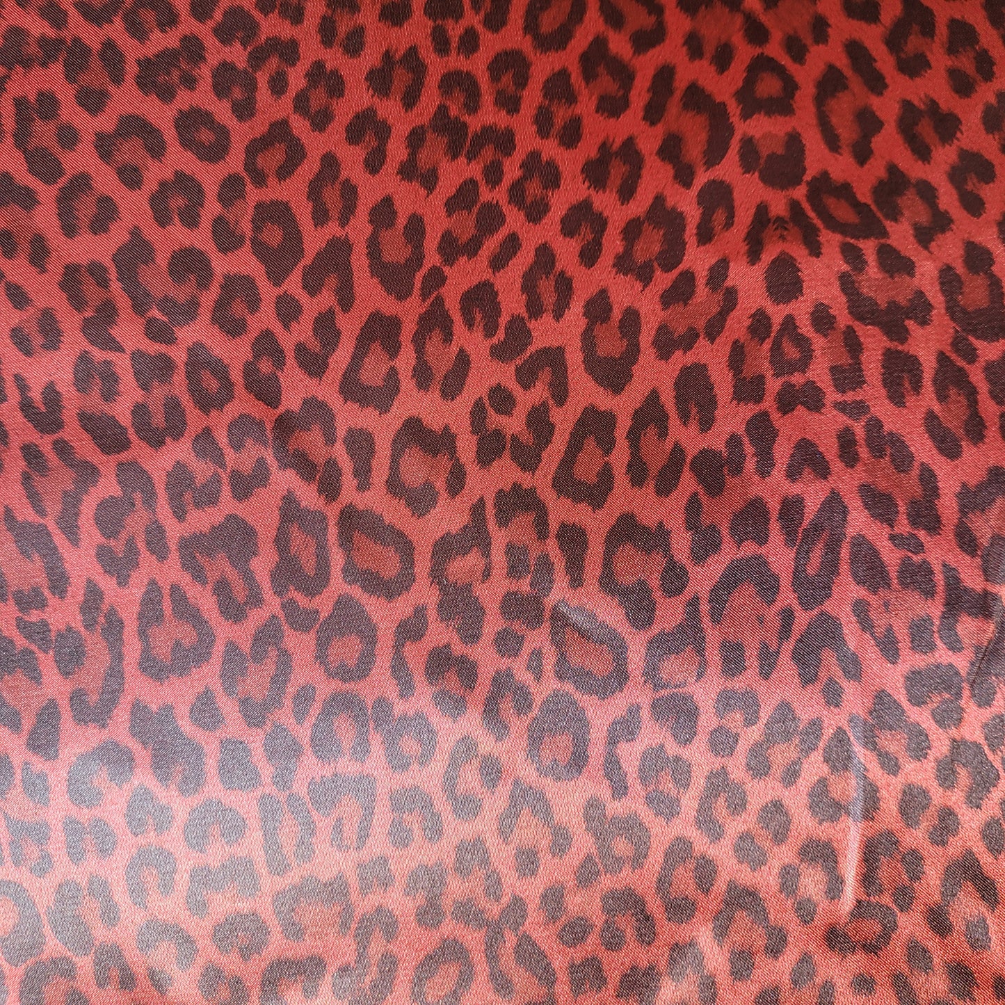 Red Leopard Printed Satin Fabric 58" Wide – By the Meter, Dress & Draping Material