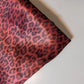 Red Leopard Printed Satin Fabric 58" Wide – By the Meter, Dress & Draping Material