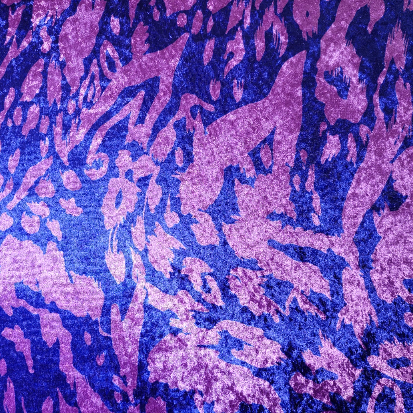 Purple Splash Print Crush Velour Velvet Fabric 58" Wide – By the Meter, Dress, Upholstery & Craft Material