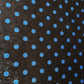 Blue Polka Crush Velour Velvet Fabric 58" Wide – By the Meter, Dress, Upholstery & Craft Material