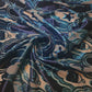 Blue Metallic Star Velvet Fabric – Shiny Foil Cosmic Pattern Chiffon Devore  Dress Craft Costume Material 44" by the Meter (Copy)