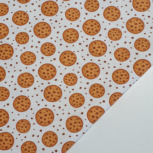 Chocolate Chip Cookie 100% Cotton fabric Sweets Fruits, Treats & Macarons 44” wide perfect for Quilting, Crafts, Kidswear
