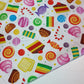 Deliciously Sweet 100% Cotton Fabric: Treats, Fruits & Macarons - 44” Wide for Quilting  (Sweet Surprise)