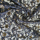 BLACK PAISLEY Premium Mesh Net Material Floral Diamante Embroidery Dress Craft Fabric 44" By Meter