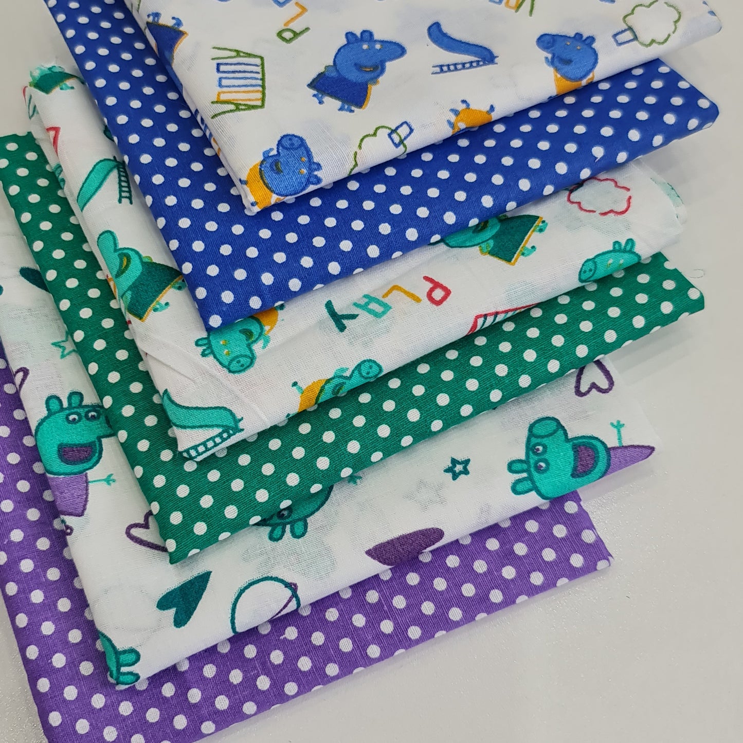 Viskose-Stoff mit indischem Boho-Druck, 6 Stück, Bündel, Fat Quarters, 50 x 50 cm, Quilting-Patchwork-Material