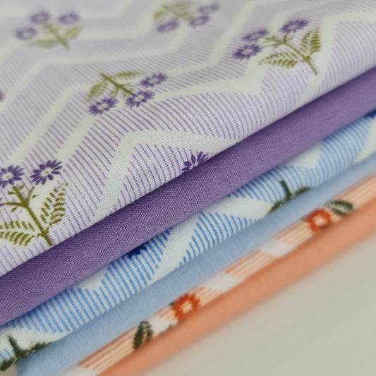 Viskose-Stoff mit indischem Boho-Druck, 6 Stück, Bündel, Fat Quarters, 50 x 50 cm, Quilting-Patchwork-Material