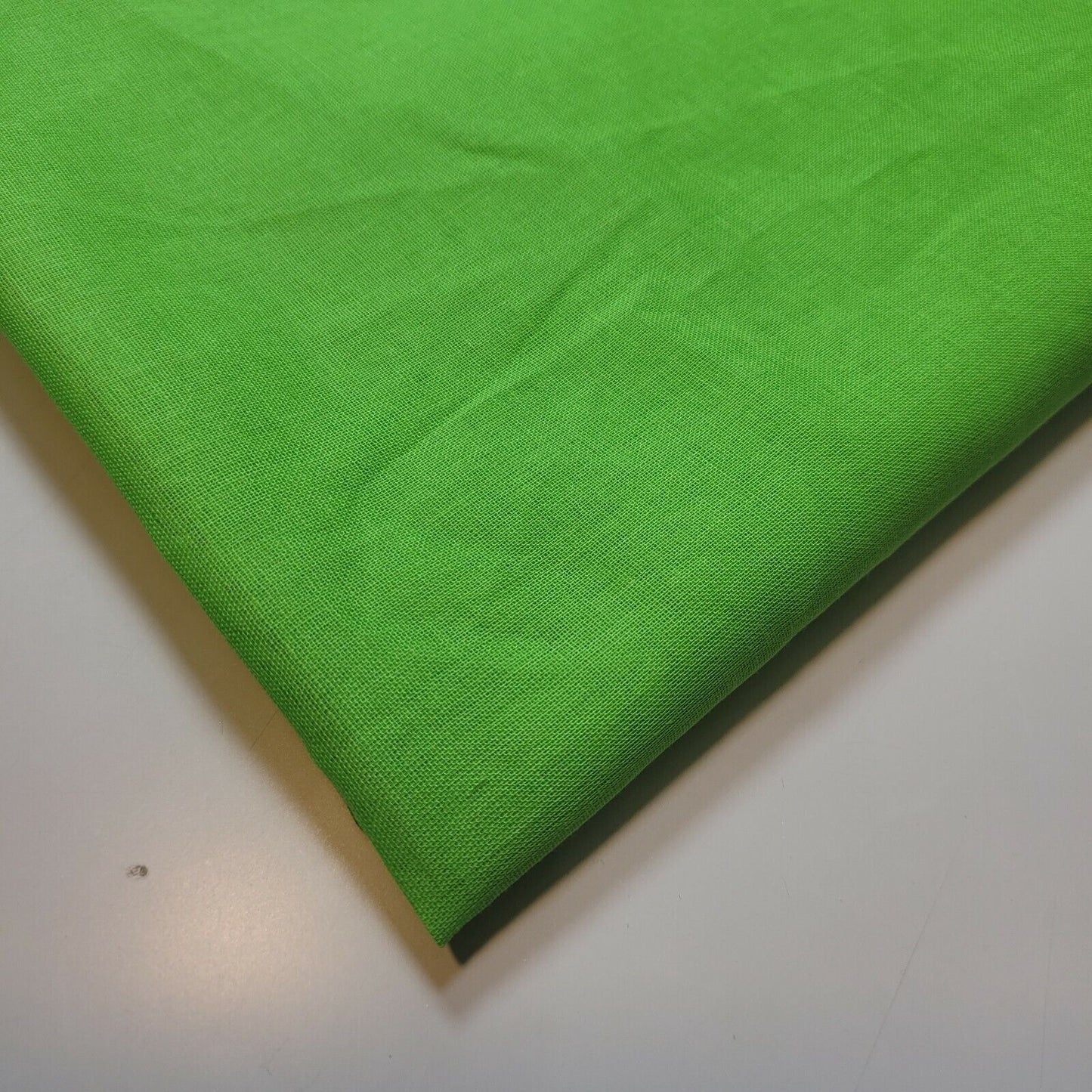 Apple Green 100% Cotton Muslin Fabric Sheer Gauze Plain Weave 44” Wide Dress Lining, Crafts Costume Material (By The Meter)