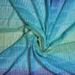 Aqua Ombre Lace Fabric Designer Dress Craft Material 58" By Meter