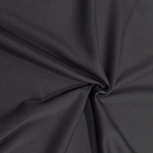 Black Viscose Twill Fabric Soft Non Stretch Dress Craft Costume Material 58" GN