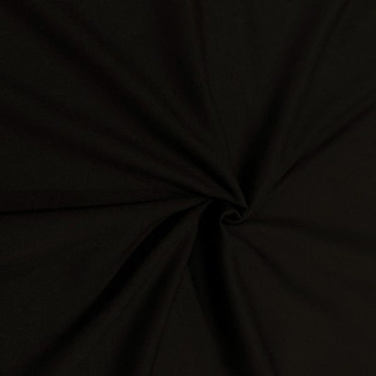 Black Viscose Twill Fabric Soft Non Stretch Dress Craft Costume Material 58" GN