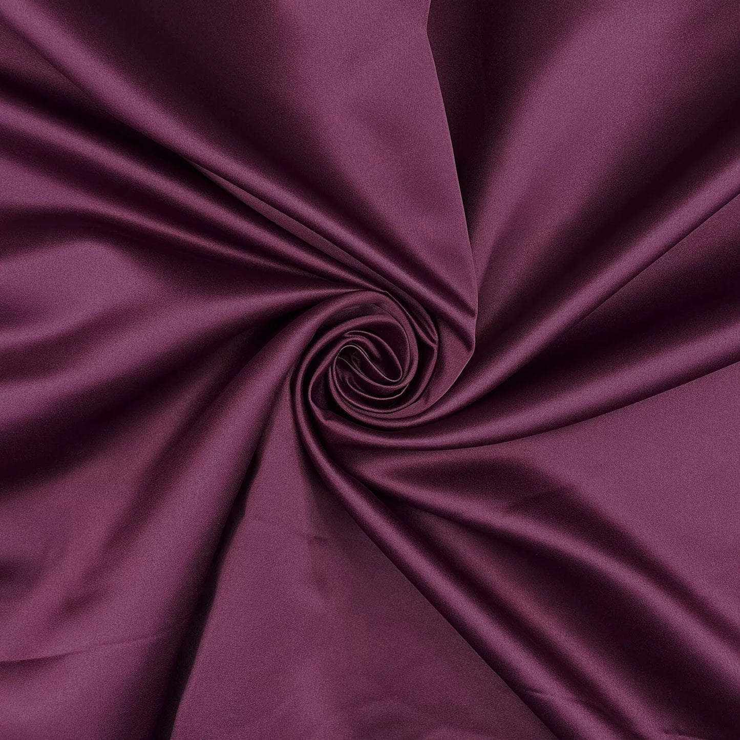 Aubergine Dull Duchess Bridal Satin Fabric Bridal Dress Prom Craft Material Crepe Back By the Meter 58"