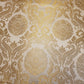 Ornamentaler Paisley Gold Metallic Druck Indischer Banarasi Brokat Stoff Meterware