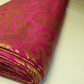 Ornamentaler Paisley Gold Metallic Druck Indischer Banarasi Brokat Stoff Meterware