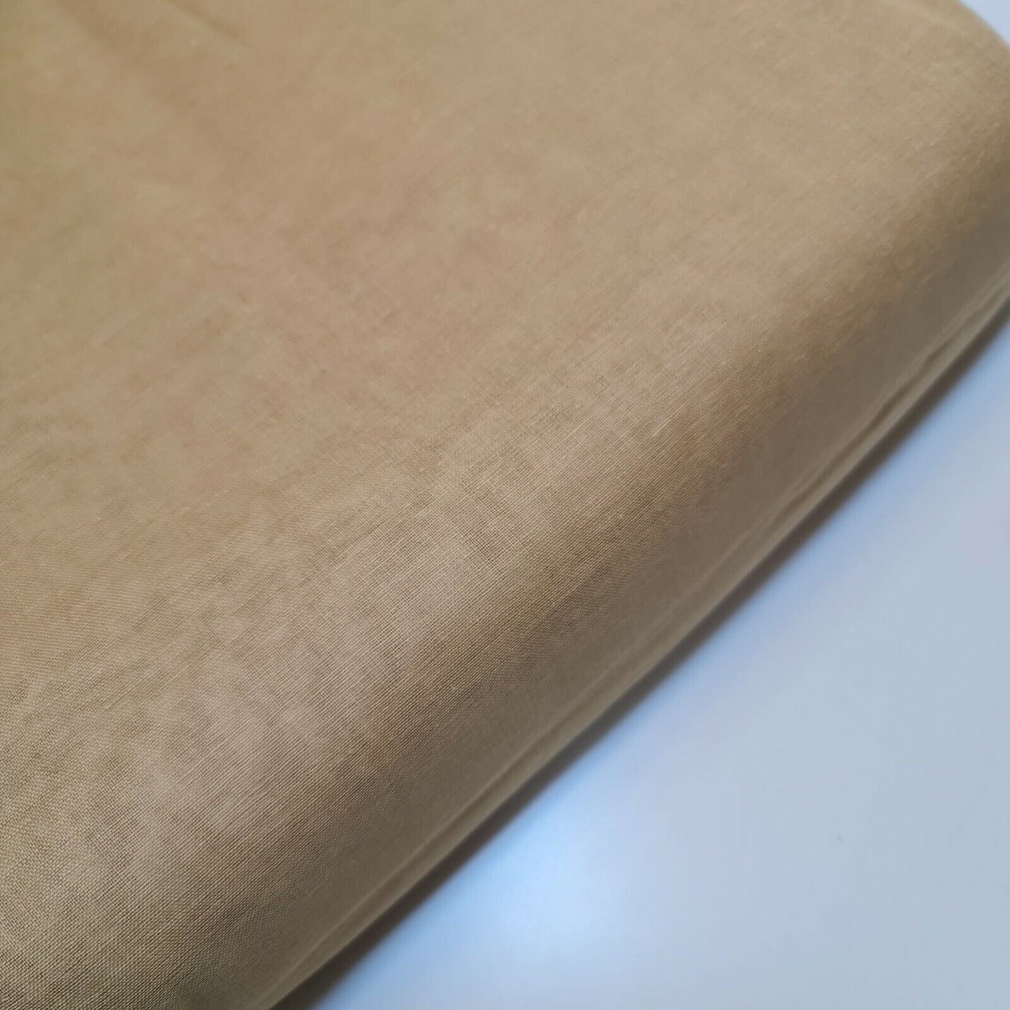 Beige 100% Cotton Muslin Fabric Sheer Gauze Plain Weave 44” Wide Dress Lining, Crafts Costume Material By The Meter (Copy)