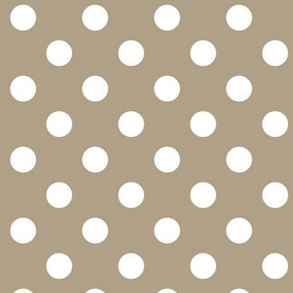 Beige Polka Dot PVC Vinyl Tablecloth Fabric – 58" Wide, Waterproof, Easy-Clean Party / Event Material By The Meter (Copy)