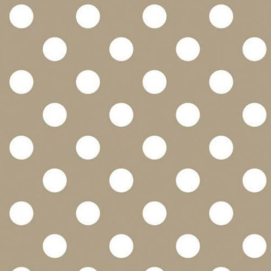 Beige Polka Dot PVC Vinyl Tablecloth Fabric – 58" Wide, Waterproof, Easy-Clean Party / Event Material By The Meter (Copy)