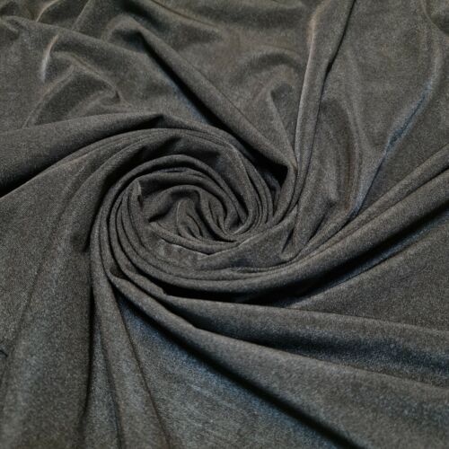 Black ITY Lycra Elastane 4 Way Stretch Spandex Jersey Dress Craft Fabric 58" By The Meter