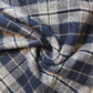 Elegant 100% Brushed Cotton Flannel: Tartan Winceyette Craft Dress Material - 58” Wide (Blue Callan Silver)