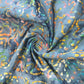 Vibrant Artisan 100% Cotton Batik Fabric: Hand-Dyed Multicolour Patchwork - 44” Wide for Crafts (Blue #4)