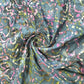 Vibrant Artisan 100% Cotton Batik Fabric: Hand-Dyed Multicolour Patchwork - 44” Wide for Crafts (Blue)