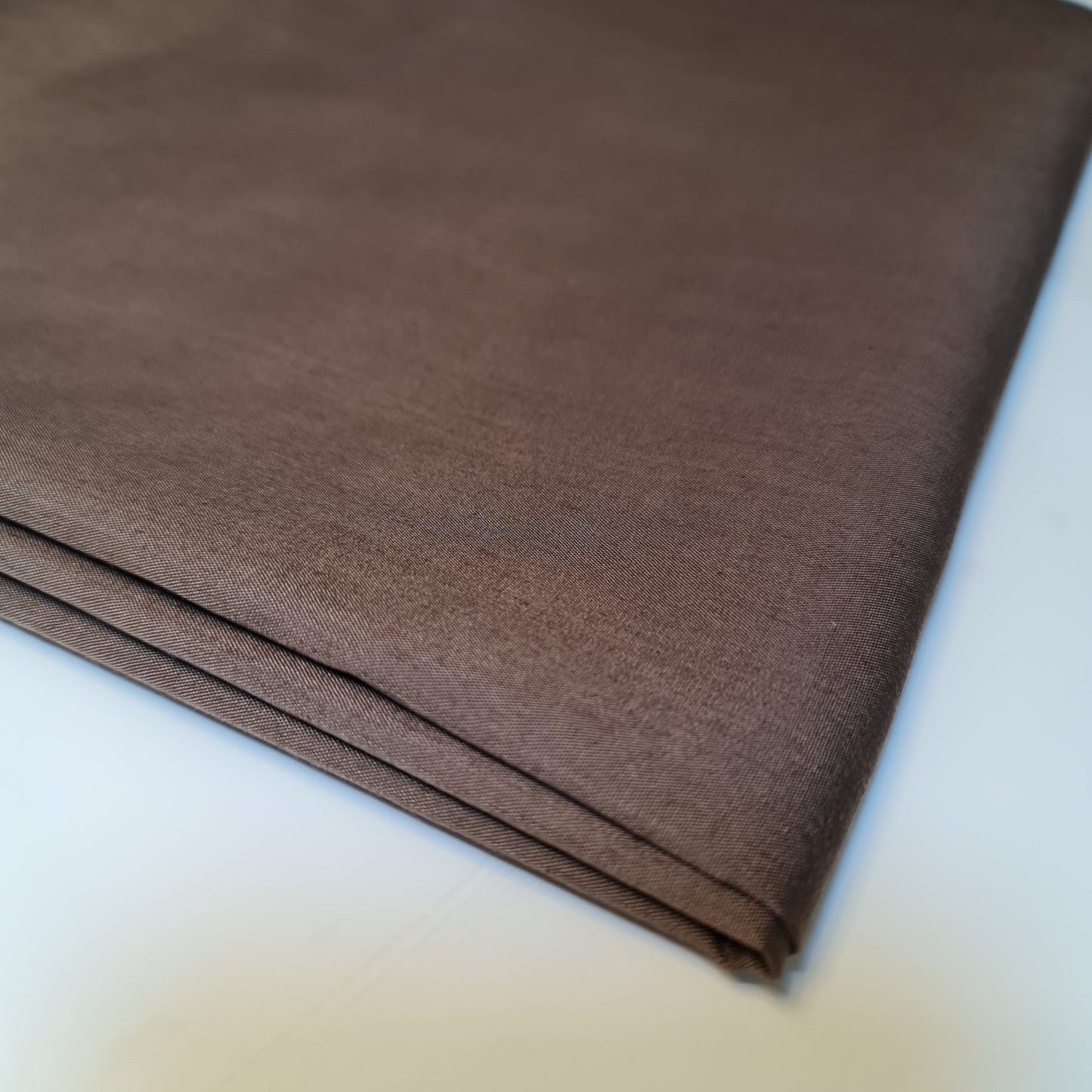 Brown (4) 44" Wide Premium Quality Polycotton Plain Dyed fabric Lining Dressmaking Draping Decoration Material Fabric