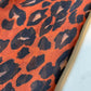 Burnt Orange Leopard Crepe Chiffon Sheer Material Dress Craft Decor Fabric 44" By The Meter