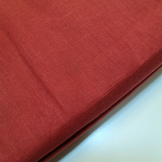 Burnt Orange 100% Cotton Muslin Fabric Sheer Gauze Plain Weave 44” Wide Dress Lining, Crafts Costume Material By The Meter