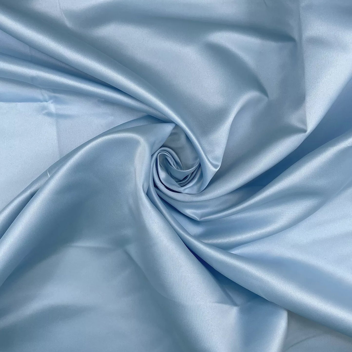 Baby Blue Dull Duchess Bridal Satin Fabric Bridal Dress Prom Craft Material Crepe Back By the Meter 58"