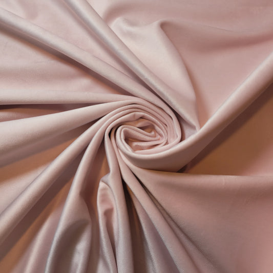 Baby Pink Plush Plain Velvet Fabric 58” Wide – Upholstery, Curtains & Cushions | By the Meter | I Need Fabrics UK