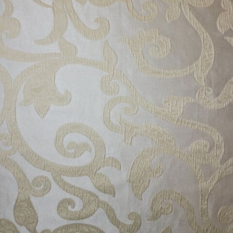 Beige Damask Medium Weight Curtain & Upholstery Fabrics 58" Wide by the Meter