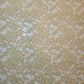 Beige Gold Stretch Floral Braut Spitze Stoff Polyester Mesh Elasthan Mischung Kleid Material 58" pro Meter