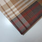 * Clearance * Geometric Stripes & Tartan Chenille Tapestry-Inspired Medium to Heavyweight Curtain & Upholstery Fabrics – 58" Wide",  Sold by the Meter (Beige Maroon Tartan)