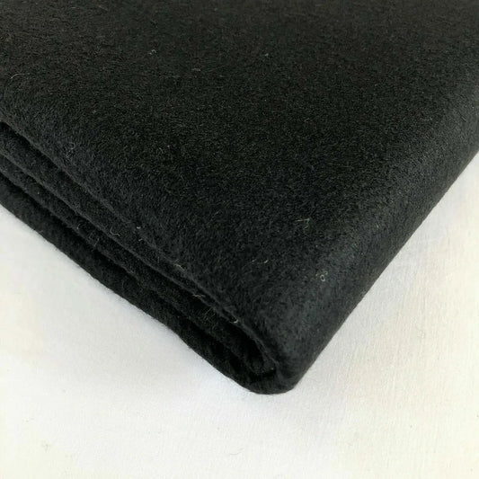 Black Felt Fabric Acrylic Art Craft Sewing Festive Decor Material 150cm Wide By Meter