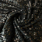 Black Sequin Velvet Embroidery Stretch Material Velour Craft Drape Dress Fabric 58" Wide By The Meter