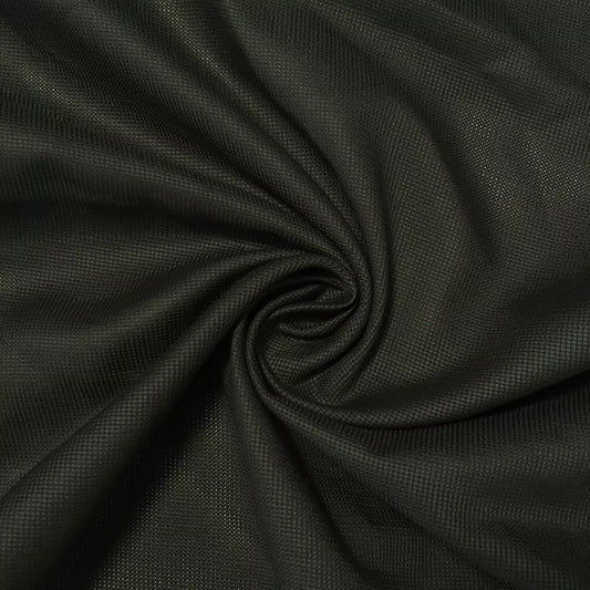 Black 100% Cotton Dobby Jacquard Fabric Shirt Dress Craft Quilting Material Meter 58" (25 Meter Roll)