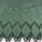 Bottle Green Cotton Floral Embroidery Fabric Lace Broderie Anglaise Dress Craft Material 44" By the Meter