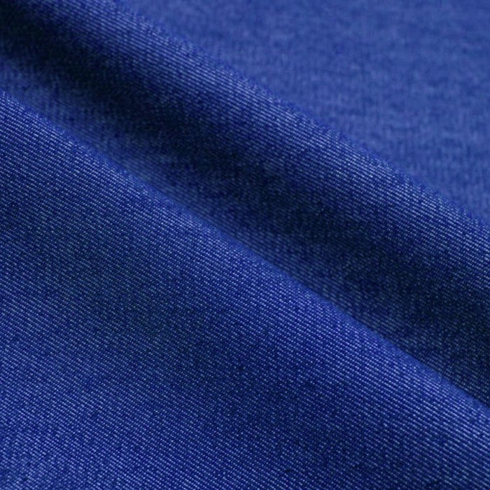 Bright Blue 100% Cotton 14oz Denim Fabric 58" Wide | Sold by the Meter